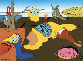 Hommage à Salvador Dali du dessinateur Matt Groening